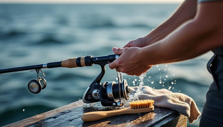 Entretenir une canne après une sortie en mer